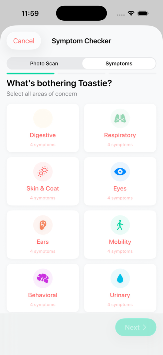 Symptom Notes